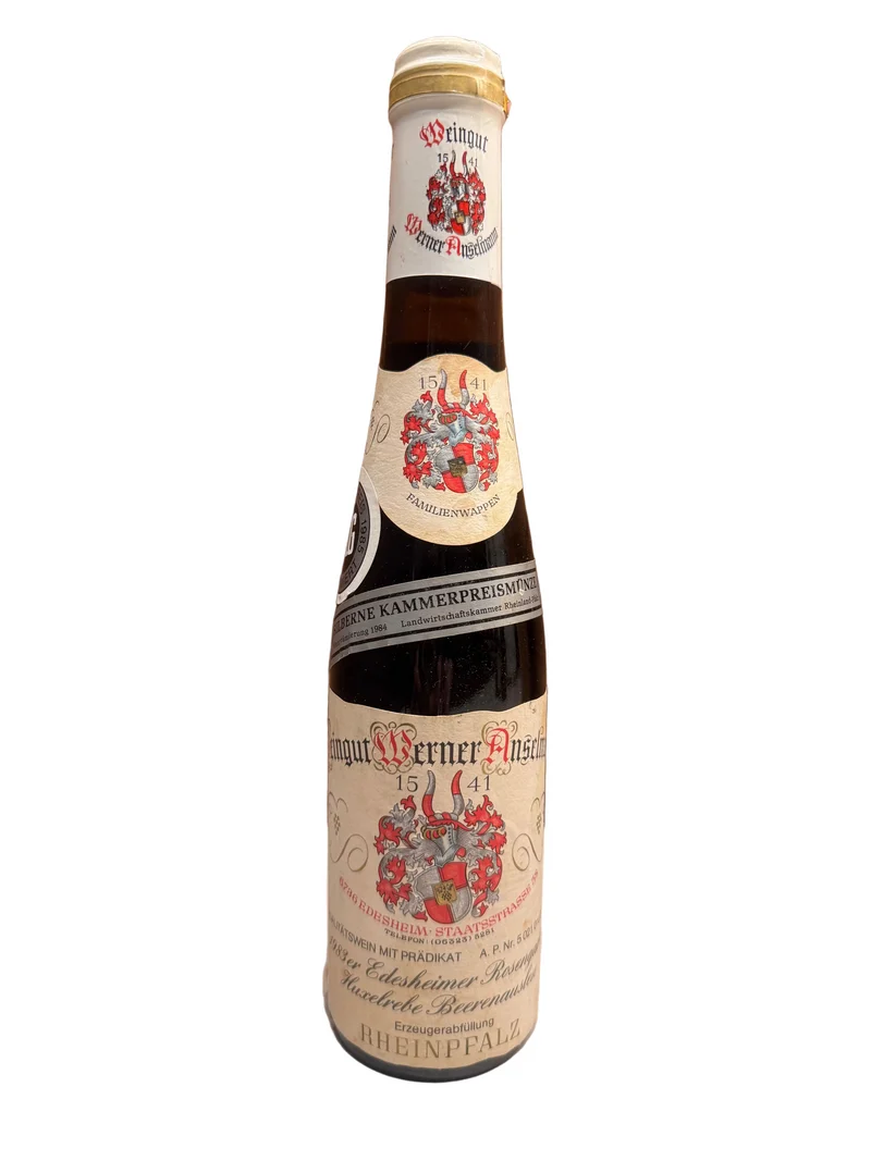 Zeer exclusief Weingut Werner Anselmann 1983 Edesheimer Rosengarten Huxelrebe Beerenauslese Rheinpfalz