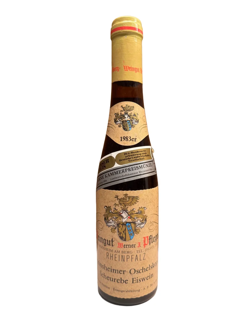 Zeer exclusief Weingut Werner Pfleger 1983 Freinsheimer Oschelskopf scheurebe Eiswein